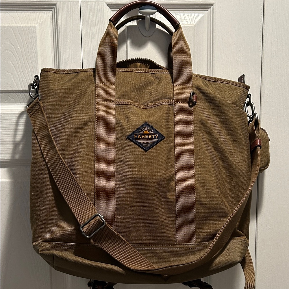 Faherty Tan Men's Backpack - image 2